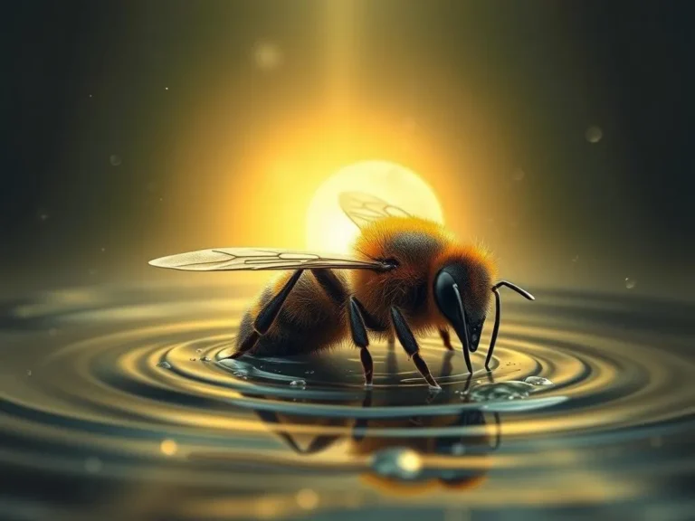 A Bee Drowning Spiritual Meaning: Understanding the Signs from Nature