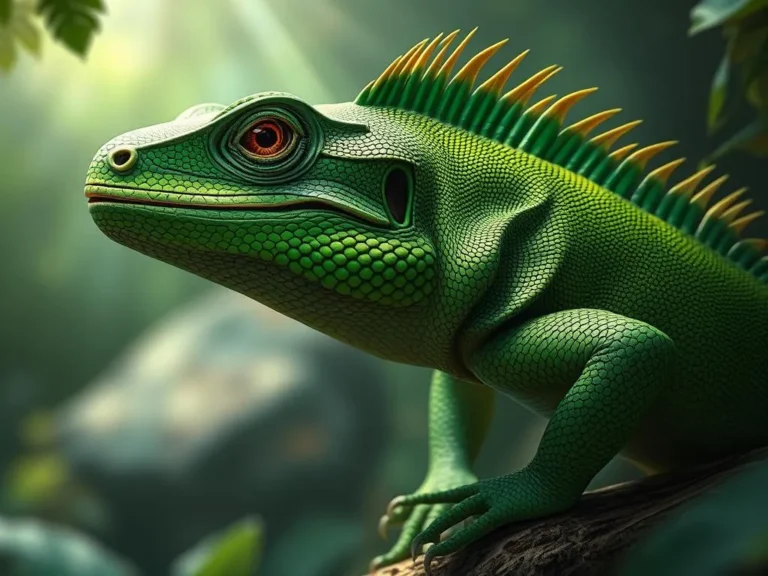 A Big Green Lizard Spiritual Meaning: Discovering the Wisdom of Nature