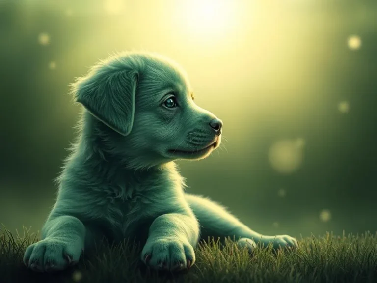 A Green Puppy Spiritual Meaning: Unraveling the Mystical Connection