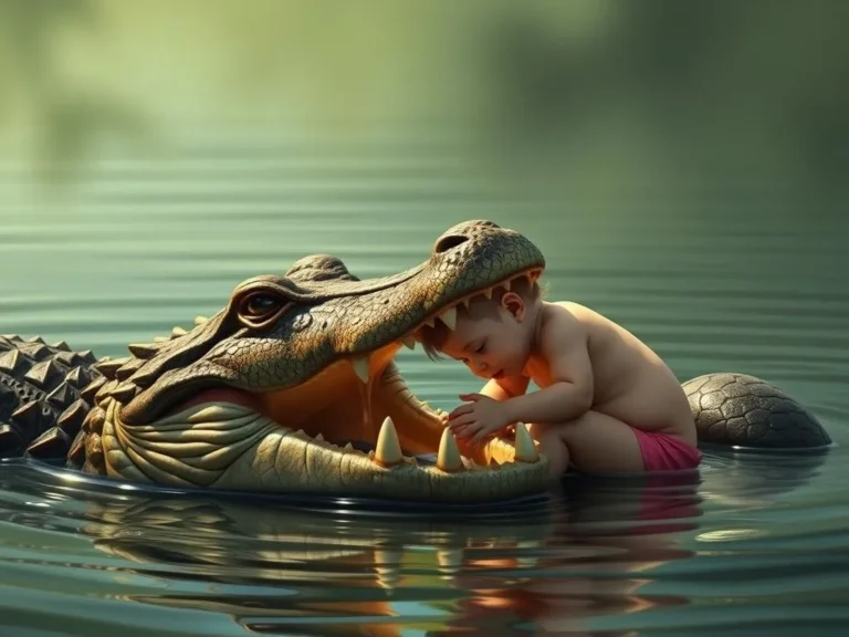 Alligator Eating Child Spiritual Meaning: Understanding the Symbolism Behind the Imagery