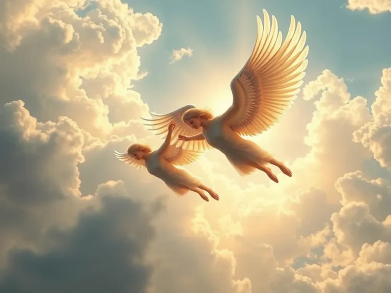 Angels Flying in the Sky Spiritual Meaning: Discovering Divine Messages