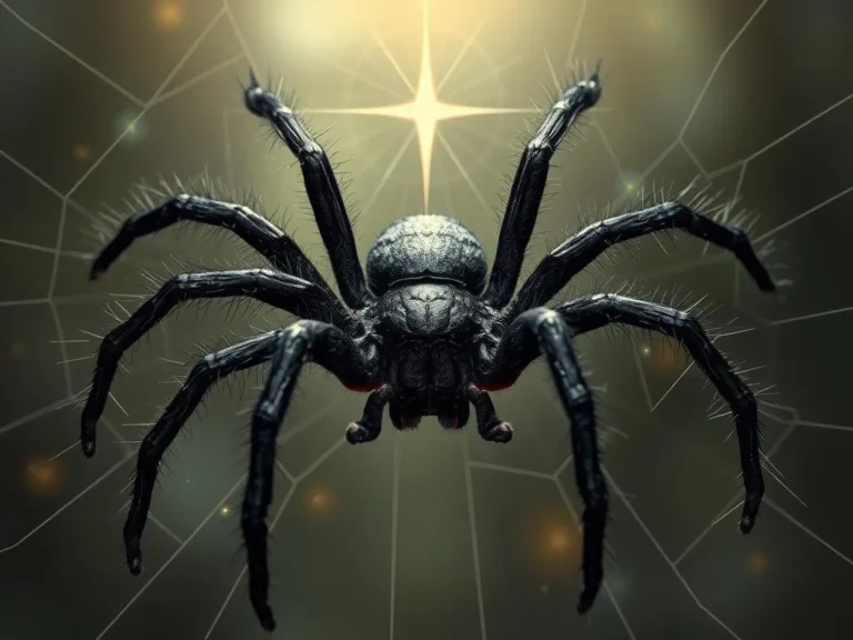 Big Black Spider Spiritual Meaning: Unraveling the Mystery of the Web