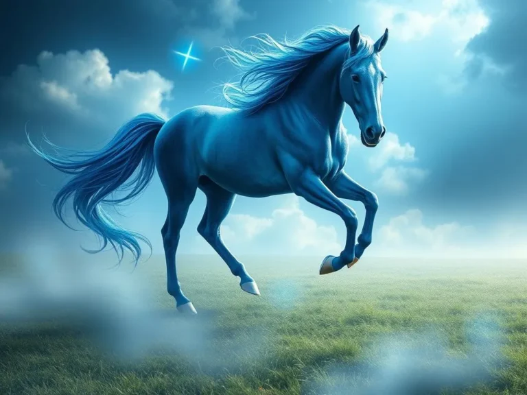 Blue Horse Spiritual Meaning: Unraveling the Mysteries of the Blue Equine Spirit