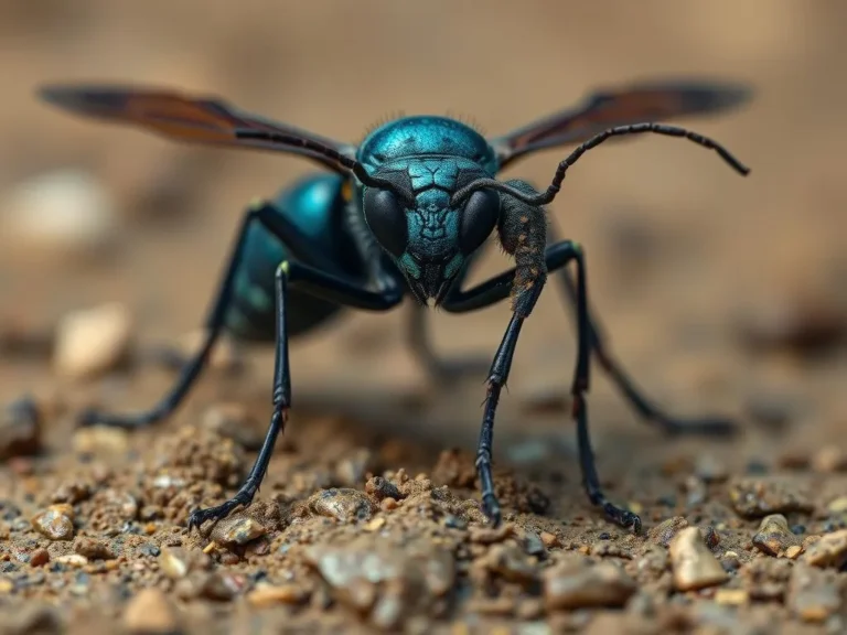 Blue Mud Wasp Spiritual Meaning: Unraveling the Mysteries of Nature’s Messenger