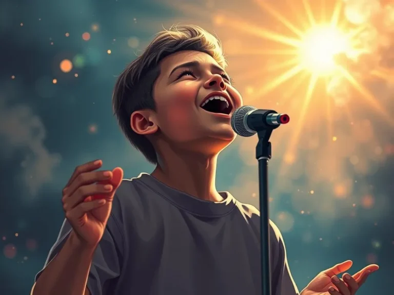 Boy Singing Spiritual Meaning: A Journey into Harmony and Connection