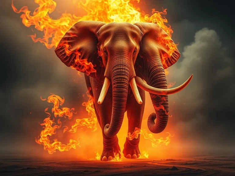 Burning Elephant Spiritual Meaning: Unveiling Deep Connections