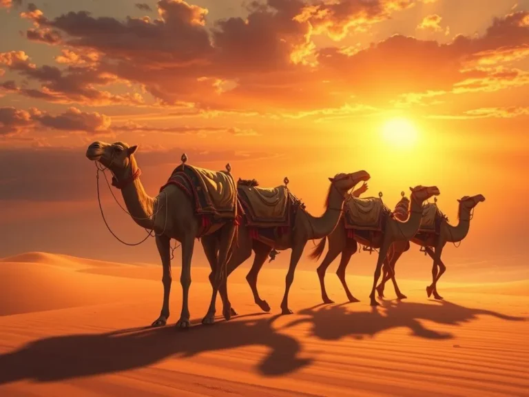 Caravan of Camels Spiritual Meaning: A Journey of Inner Wisdom