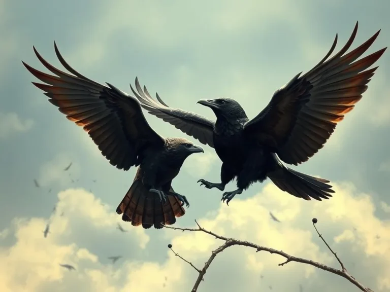 Crows Chasing Hawk Spiritual Meaning: Exploring the Mystical Dance in the Sky