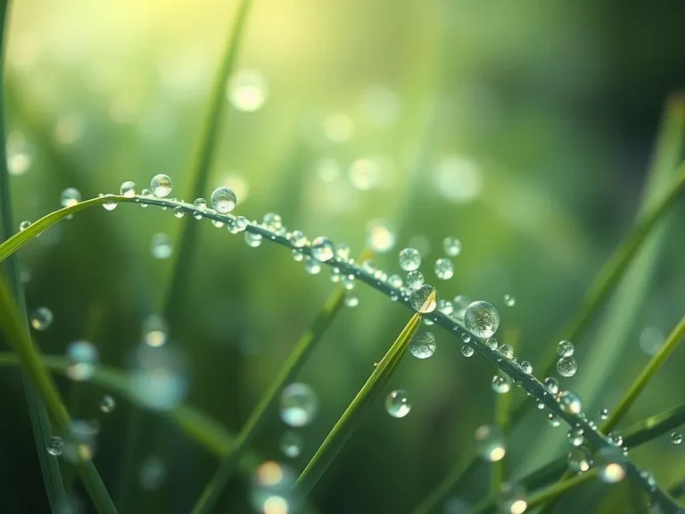 Dew Spiritual Meaning: Exploring the Mystical Essence of Morning Dew
