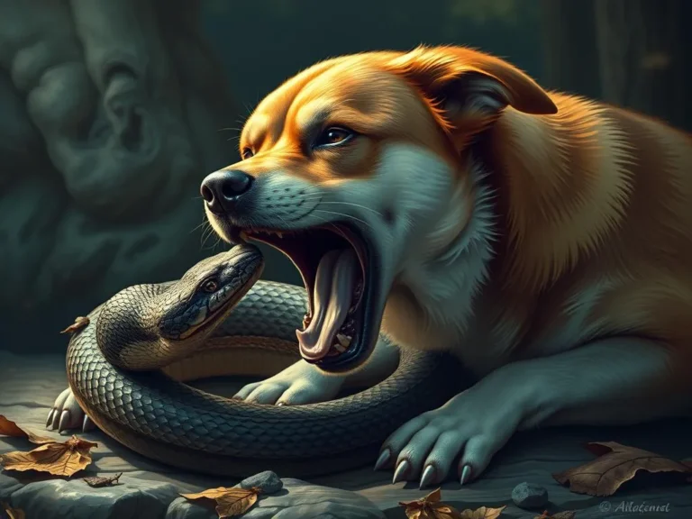 Dog Eating a Snake Spiritual Meaning: Unraveling Ancient Symbols and Their Messages
