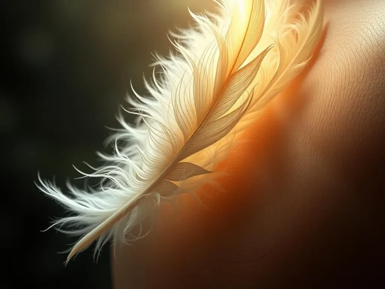 Feathers Coming Out of Skin Spiritual Meaning: A Journey into the Mystical