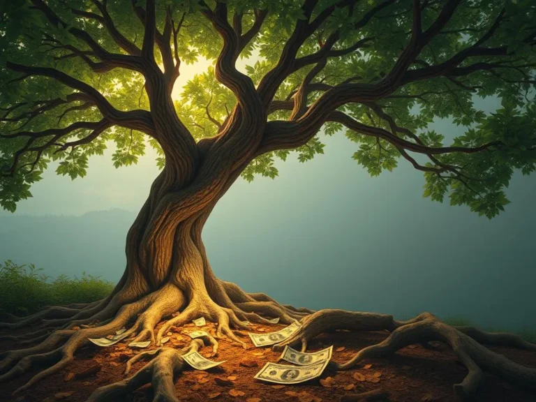 Finding Money in a Tree Spiritual Meaning: Uncovering Hidden Blessings