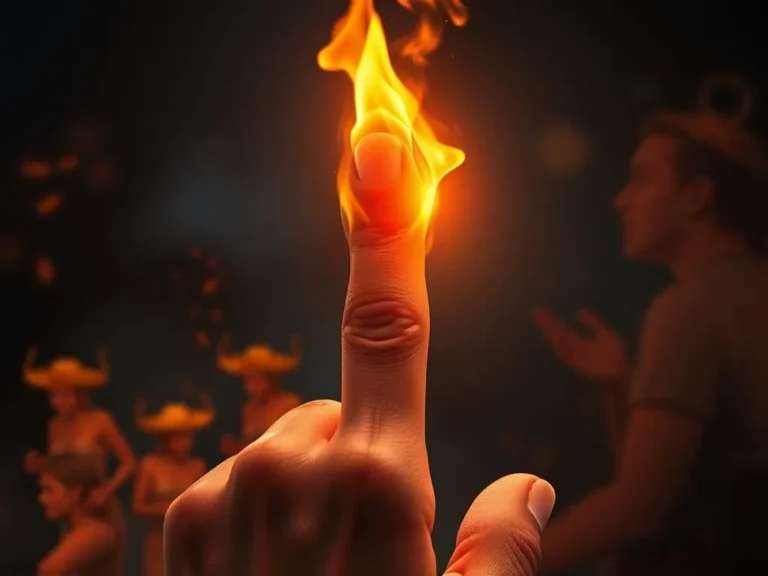 Finger on Fire Spiritual Meaning: Igniting Your Inner Flame