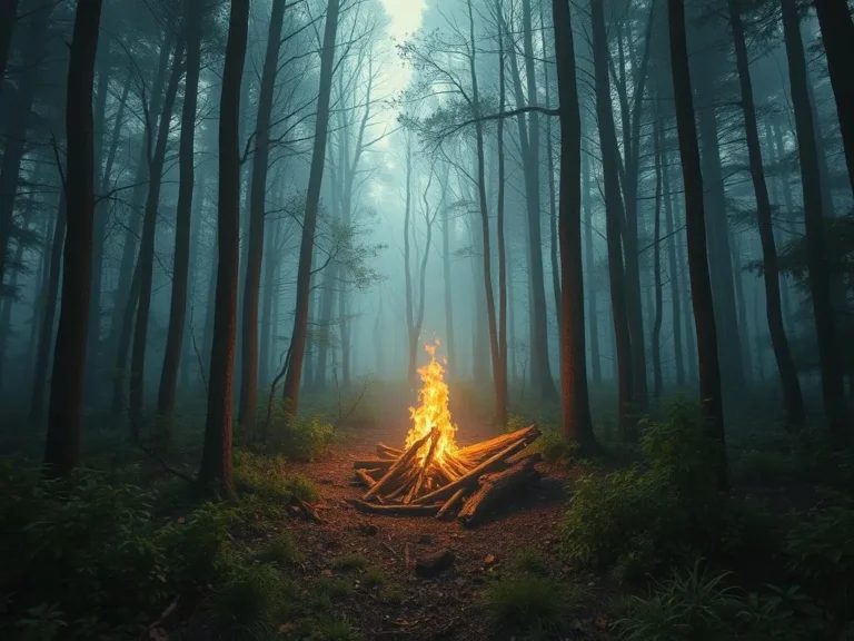 Fire in Forest Spiritual Meaning: Igniting Transformation and Renewal