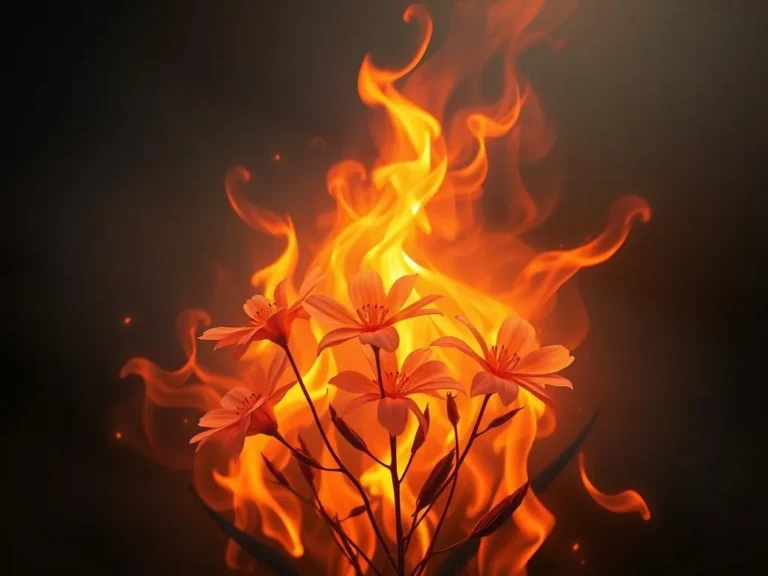 Flowers on Fire Spiritual Meaning: Igniting Your Inner Spirit
