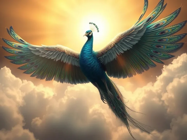 Flying Peacock Spiritual Meaning: Discovering the Beauty of Transformation and Grace