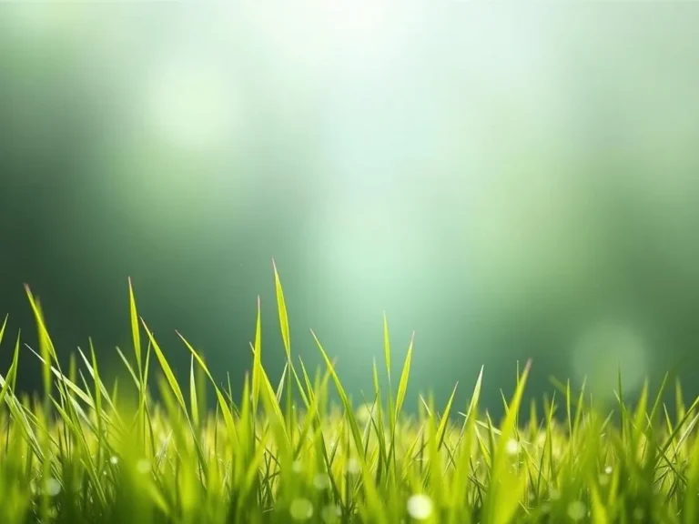 Fresh Green Grass Spiritual Meaning: Connecting with Nature’s Energy