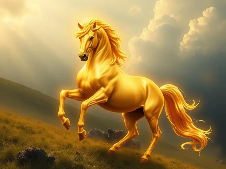 Gold Stallion Spiritual Meaning: Unleashing Inner Power and Freedom
