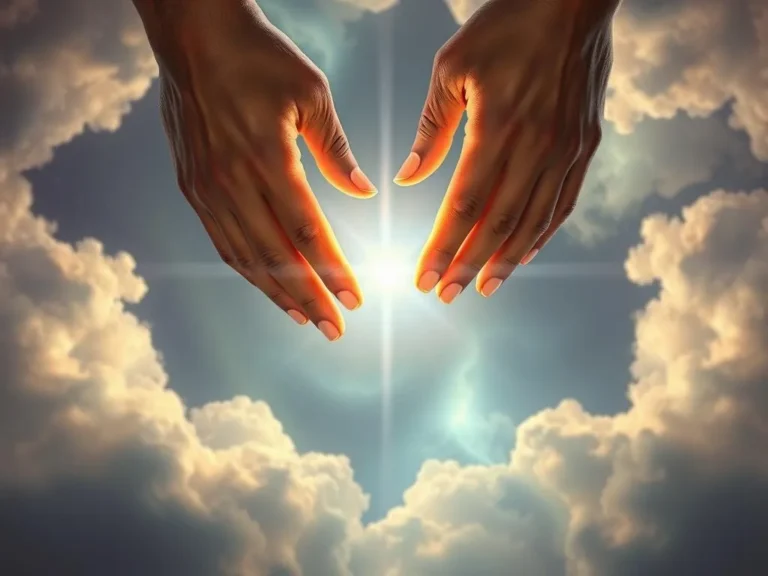 Hands Touching Spiritual Meaning: A Journey into Connection and Energy