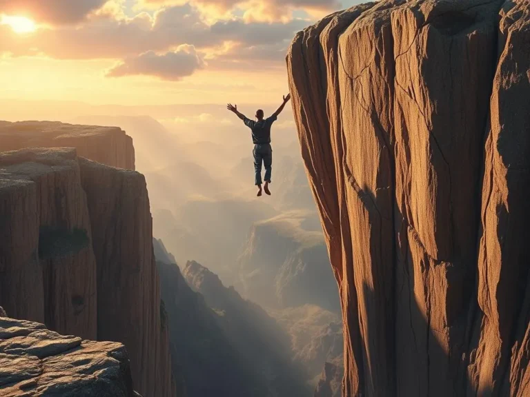 Hanging on Cliff Spiritual Meaning: Embracing the Edge of Transformation