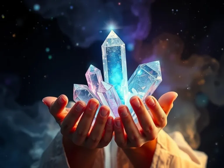 Holding Crystals Spiritual Meaning: Discovering Inner Peace and Energy