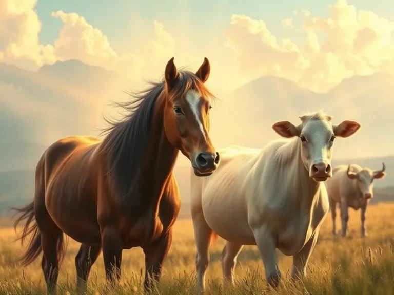 Horses and Cows Spiritual Meaning: Exploring the Deep Connections