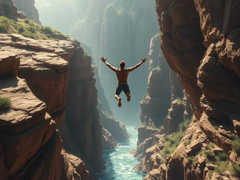 Jumping a Canyon Spiritual Meaning: Embracing Change and Transformation