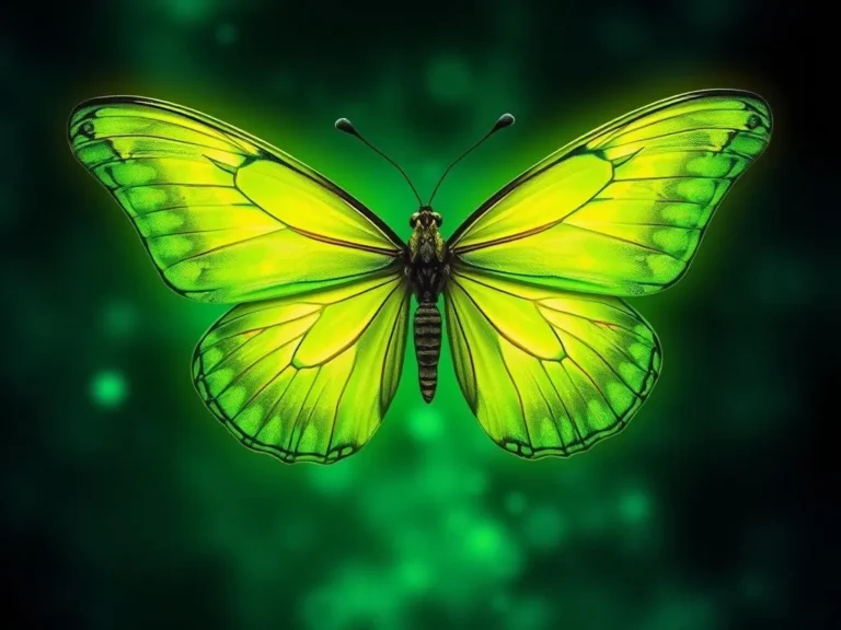 Lime Green Butterfly Spiritual Meaning: A Journey into Transformation and Growth