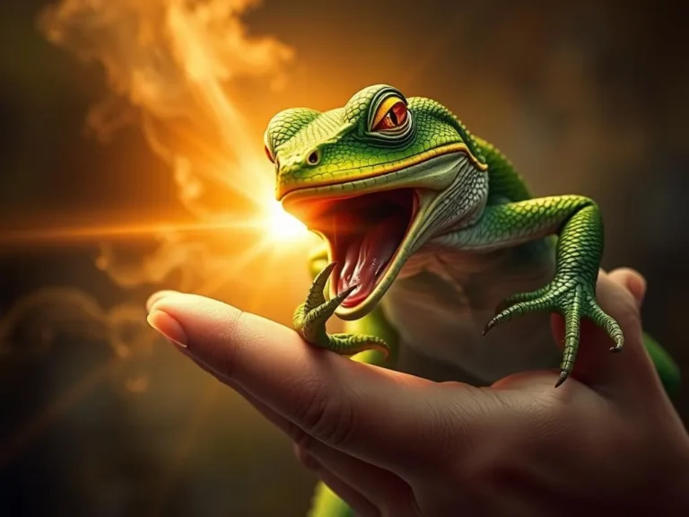 Lizard Biting Hand Spiritual Meaning: A Deep Dive into Symbolism and Interpretation