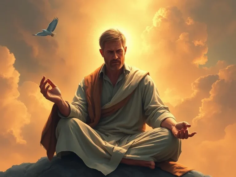 Man Sitting Spiritual Meaning: Exploring Inner Peace and Connection