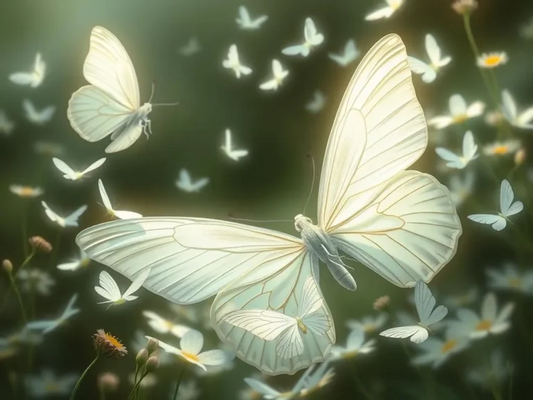 Many White Butterflies Spiritual Meaning: A Journey into Transformation and Hope