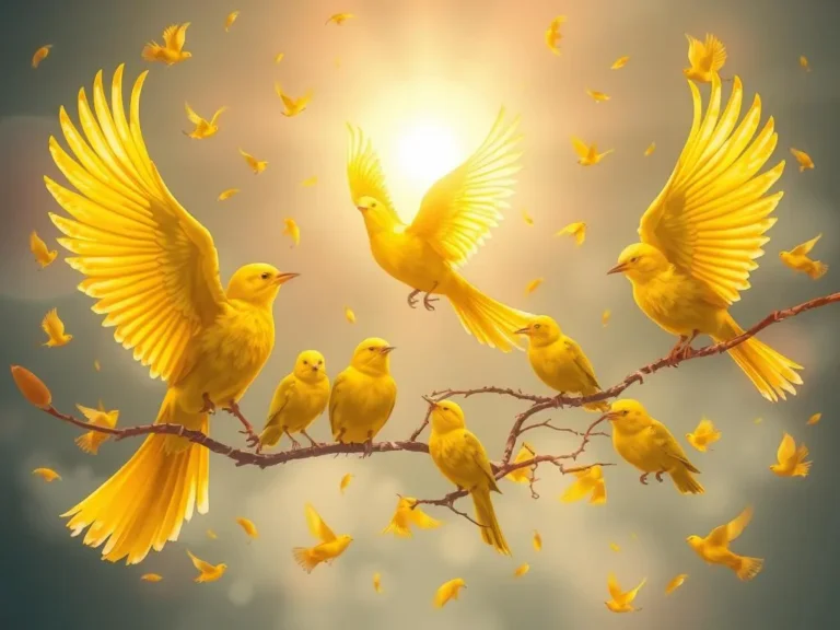 Many Yellow Birds Spiritual Meaning: Discovering the Joy and Hope They Bring