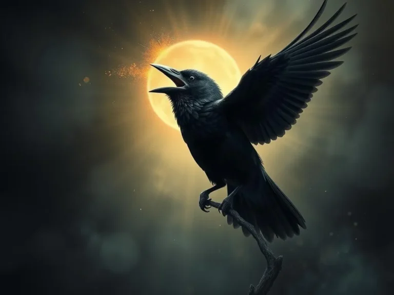 One Crow Cawing Spiritual Meaning: Discover the Mysteries of the Universe