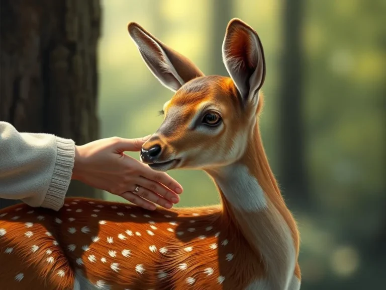 Petting a Fawn Spiritual Meaning: Embracing Innocence and Connection