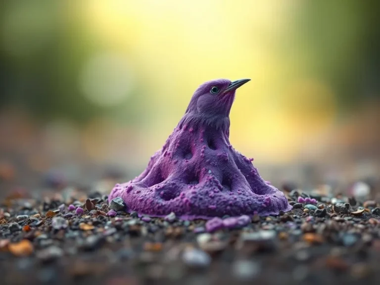 Purple Bird Poop Spiritual Meaning: Discovering Messages from Nature