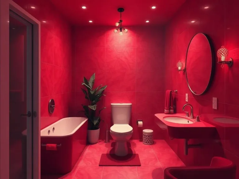 Red Bathroom Spiritual Meaning: Unveiling the Symbolism Behind Your Space