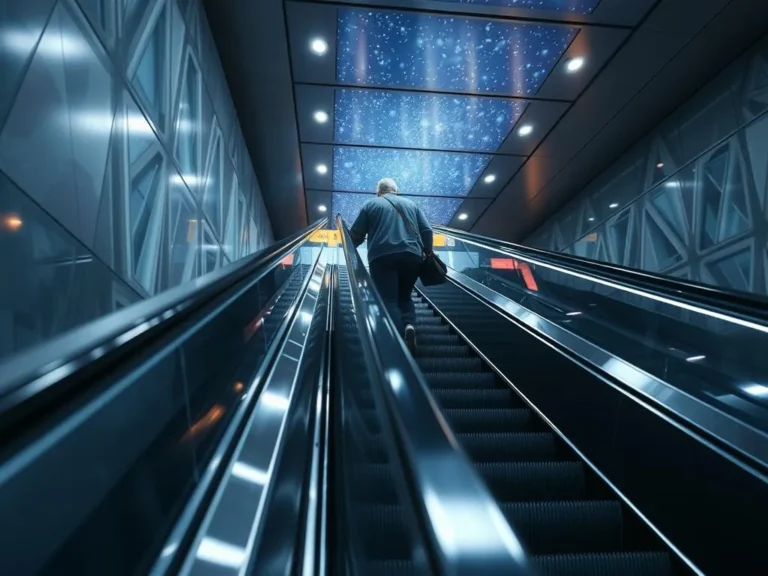 Riding an Escalator Spiritual Meaning: A Journey of Ascension and Reflection