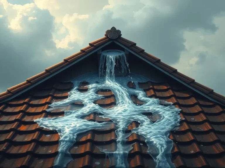 Roof Leaking Water Spiritual Meaning: Understanding the Messages Behind the Drip