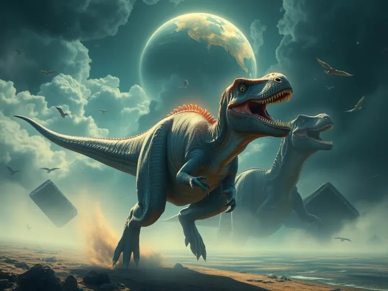 Running from Dinosaurs Spiritual Meaning: A Journey Through Fear and Transformation