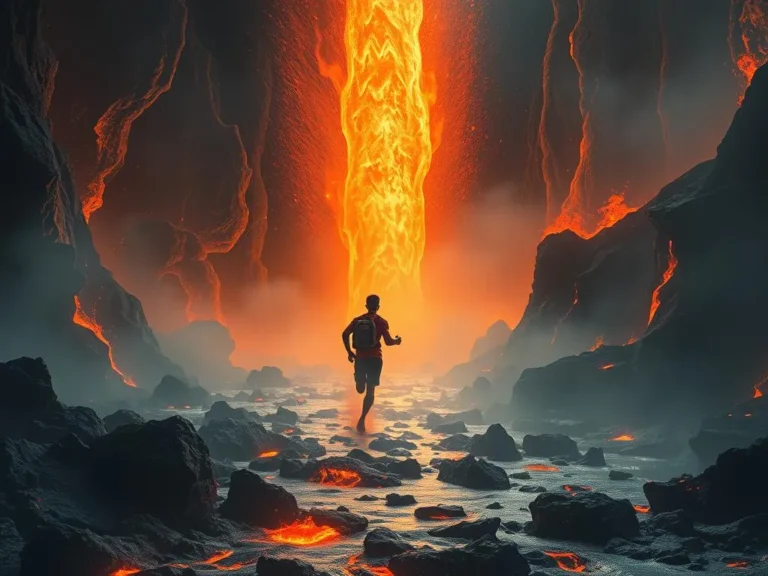 Running from Lava Spiritual Meaning: Embrace Your Inner Transformation