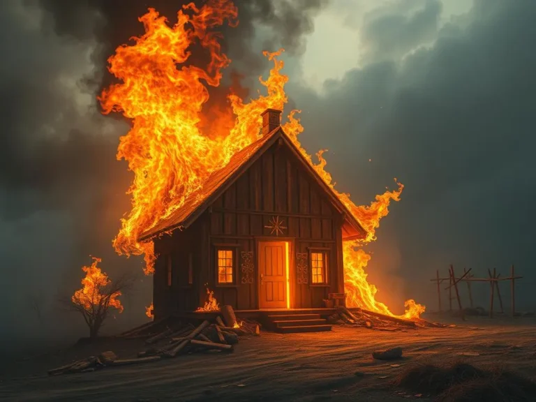 Seeing Burning House Spiritual Meaning: Understanding Transformation and Release