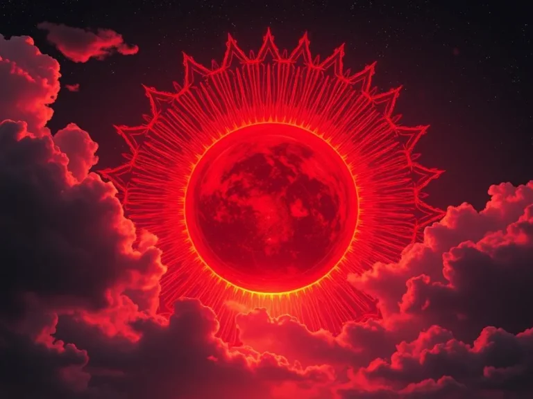 Seeing Red Sun Spiritual Meaning: Unraveling the Mysteries of Color and Light