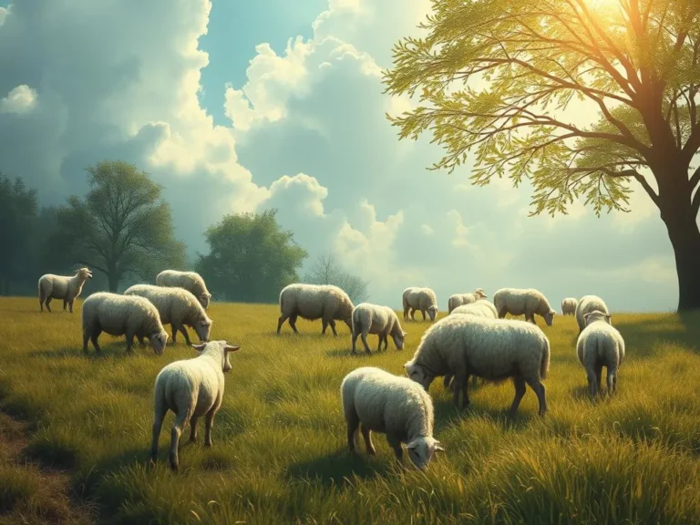 Sheep Grazing Spiritual Meaning: Discovering Peace and Guidance