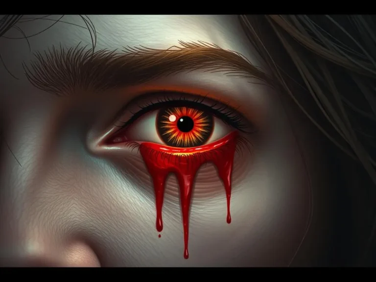 Someone Bleeding Eye Spiritual Meaning: Unraveling the Mysteries Behind This Eerie Symbolism