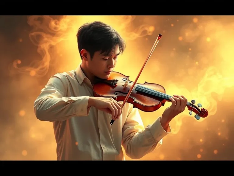 Someone Playing a Violin Spiritual Meaning: Discovering Harmony in Life