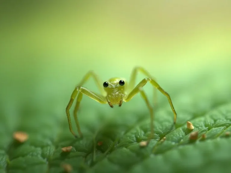 Tiny Green Spider Spiritual Meaning: Unraveling Nature’s Mystical Message