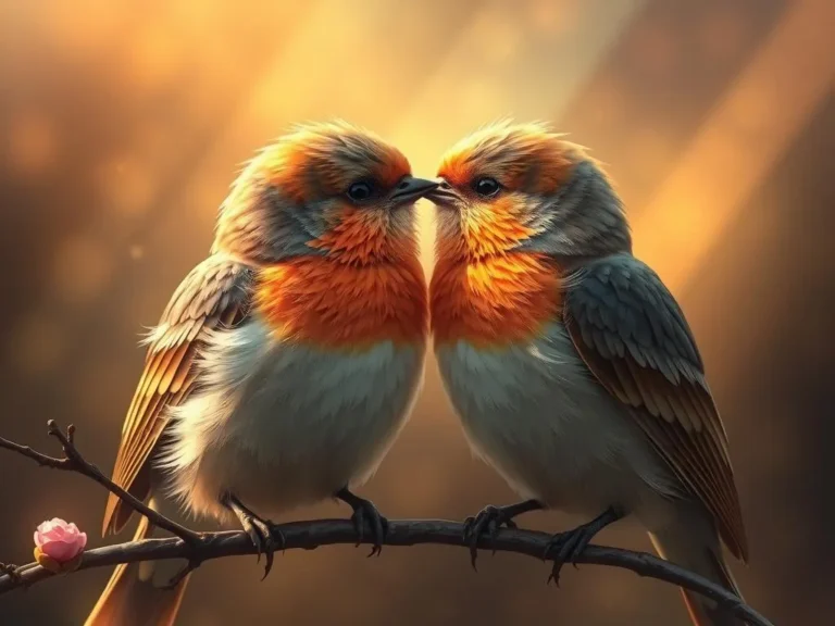 Two Birds Kissing Spiritual Meaning: Understanding the Language of Love and Connection