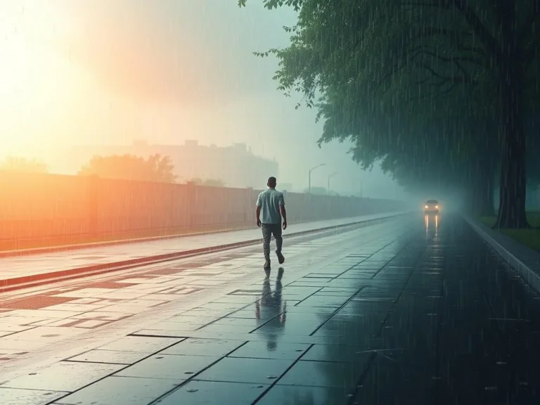 Walking in Rain Spiritual Meaning: Embracing Nature’s Cleansing Power