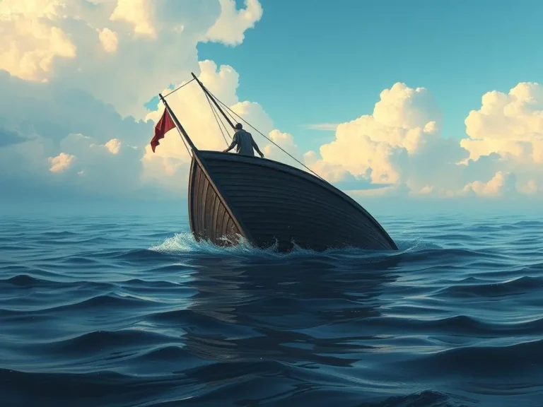 Watching a Sinking Boat Spiritual Meaning: Understanding the Depths of Your Emotions