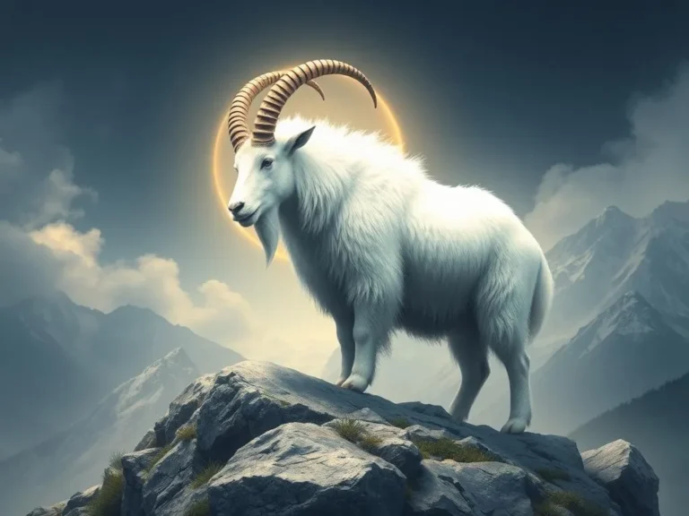 White Mountain Goat Spiritual Meaning: Embracing Resilience and Freedom